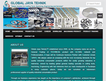 Tablet Screenshot of globaljayagroup.com